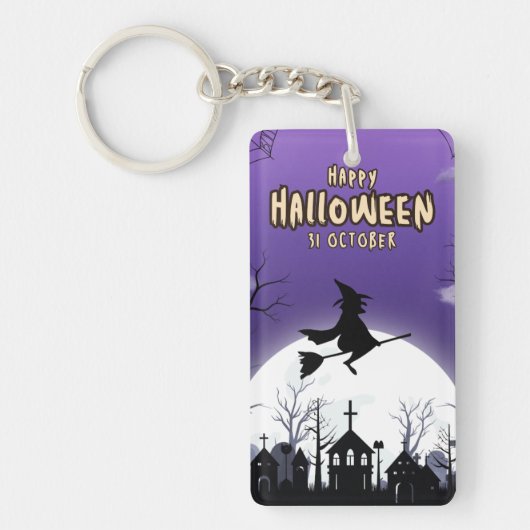 Draag een stuk Halloween overal Sleutelhangers (Voorkant)