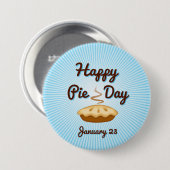 Draag een taartdag Button, 23 januari, EET TAART! Ronde Button 7,6 Cm (Voorkant /achterkant)