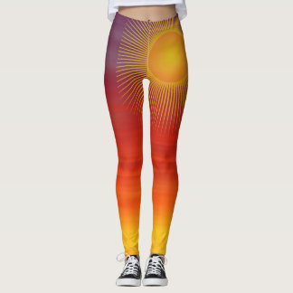 Draag een zonsondergang leggings