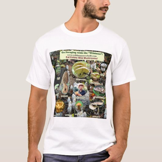 Draag Eetbare Wilde paddenstoel Apparel! T-shirt (Voorkant)