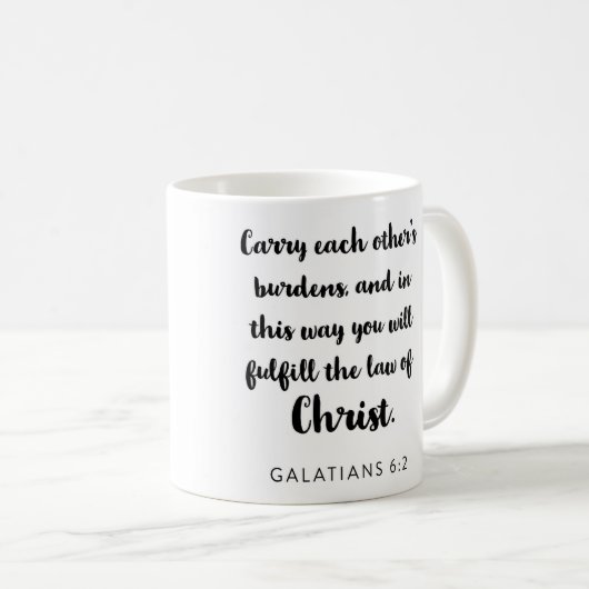 Draag elkaars Burdens Mok (Voorkant rechts)