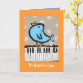 draag en piano, de kaart van de Groeten van de (Gele Bloem)