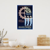 Draag en stijl amusement posters uit het verleden (Keuken)