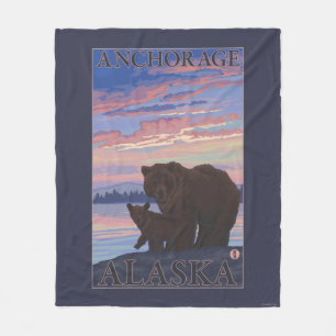 Draag en werp - Anchorage, Alaska Fleece Deken