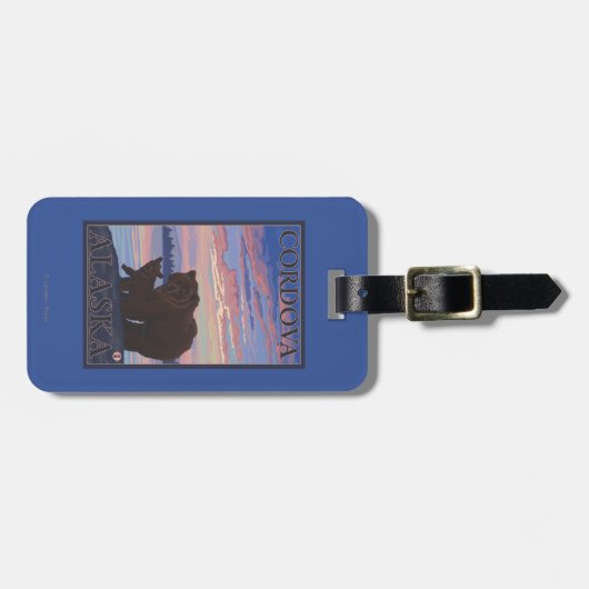 Draag en werp - Cordova, Alaska Bagagelabel (Voorkant horizontaal)