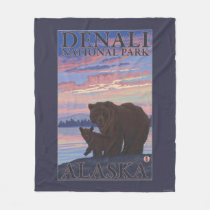 Draag en werp - Denali Nationaal Park, Alaska Fleece Deken