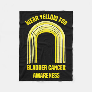 Draag Geel Voor Blaaskankerbewustzijn _ Blaas Fleece Deken