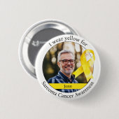 Draag Geel voor Sarcoma Kankerbewustzijn Ronde Button 5,7 Cm (Voorkant /achterkant)