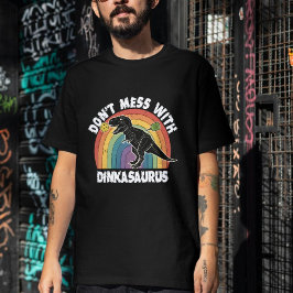 Draag geen grapjes uit met Dinkasaurus Pickleball T-shirt