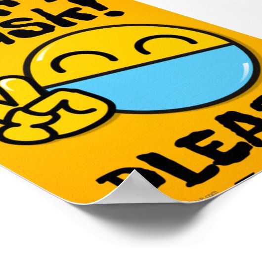 Draag gezichtsmasker poster (Hoek)