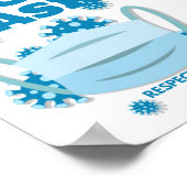 Draag gezichtsmasker poster (Hoek)