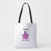 Draag goede vibes Canvas tas | Typografie van posi (Voorkant)