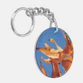 Draag goede vibes Sleutelhanger (Voorkant Links)