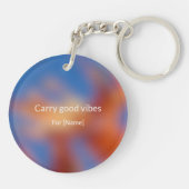 Draag goede vibes Sleutelhanger (Achterkant)