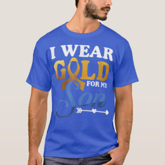 Draag Gold voor mijn jeugd met kanker T-shirt