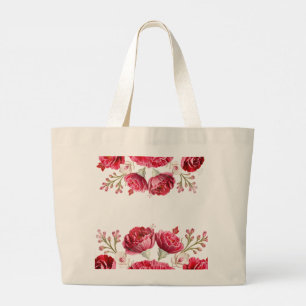 Draag Grace in volle bloei Januari's Geboortebloem Grote Tote Bag