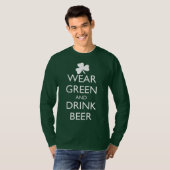 DRAAG GROEN EN DRINK T-SHIRT (Voorkant volledig)