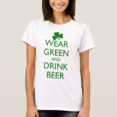 DRAAG GROEN EN DRINK T-SHIRT (Voorkant)