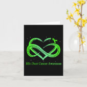 Draag groen voor galwegkanker Warrior Kaart (Gele Bloem)