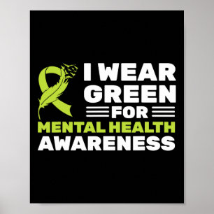 Draag Groen voor geestelijke gezondheid Poster