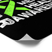 Draag groen voor mentaal gezondheidsbewustzijn 1 poster (Hoek)