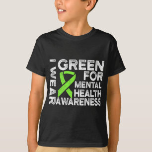 Draag groen voor mentaal gezondheidsbewustzijn 1 t-shirt
