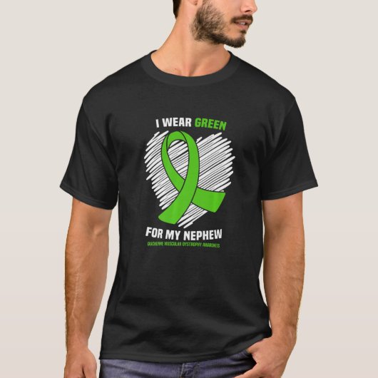 Draag groen voor neusspierdystrofie t-shirt (Voorkant)