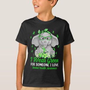 Draag groene voorlichting over geestelijke gezondh t-shirt