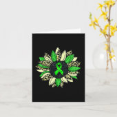 Draag Groene Zonnebloem Nierziekte Awareness Warr Kaart (Gele Bloem)