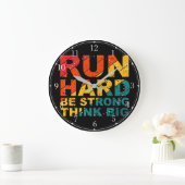 Draag hard, wees sterk, denk aan grote acrylwandkl grote klok (Huis)