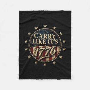 Draag het alsof het 1776 patriottisch vintage vrij fleece deken