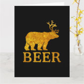 Draag het Gewaagde Silhouet van Herten of van het Kaart (Gele Bloem)