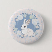 Draag het Konijn Ronde Button 5,7 Cm (Voorkant)