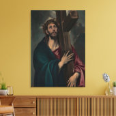 Draag het Kruis Canvas Afdruk (Insitu (Woonkamer))