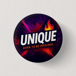 Draag het luid. Draag het trots. Wees UniQue Ronde Button 3,2 Cm