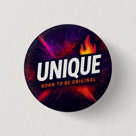Draag het luid. Draag het trots. Wees UniQue Ronde Button 3,2 Cm (Voorkant)