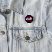 Draag het luid. Draag het trots. Wees UniQue Ronde Button 3,2 Cm (In situ)