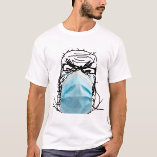 DRAAG HET MASKER SOYJAK SOYJACK WOJAK WOJACK NPC 4 T-SHIRT