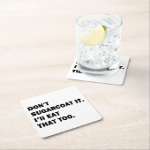 Draag het niet op. kartonnen onderzetters (Insitu)