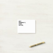 Draag het niet op. post-it® notes (Op bureau)