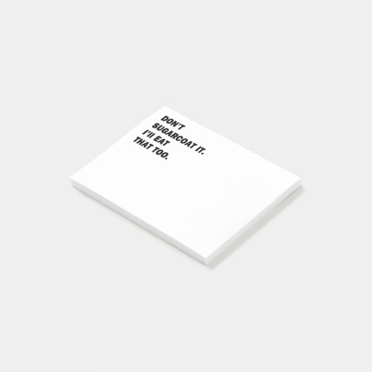 Draag het niet op. post-it® notes (Schuin)