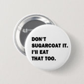 Draag het niet op. ronde button 5,7 cm (Voorkant /achterkant)