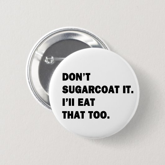 Draag het niet op. ronde button 5,7 cm (Voorkant /achterkant)