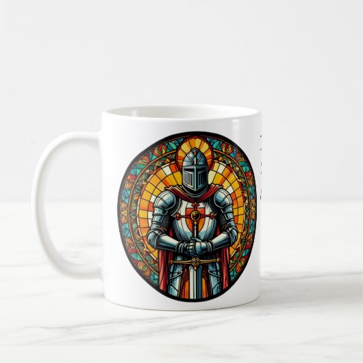 Draag het pantser van God. geloof Koffiemok (Links)