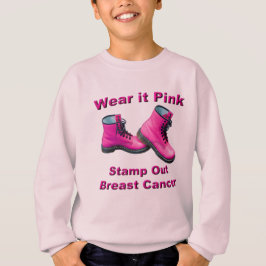 Draag het Roze Stamp Out Breast Cancer Sweatshirt