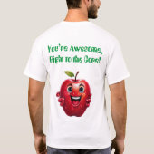 Draag het T-shirt 'You're the Apple of My Eye' (Achterkant)