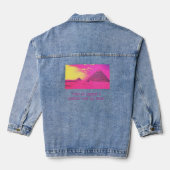 Draag het woord of niet denim jacket (Achterkant)