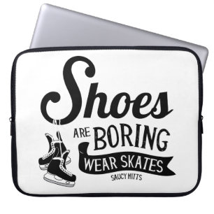 Draag Hockey-Schaatsen schokken kleven Laptop Sleeve