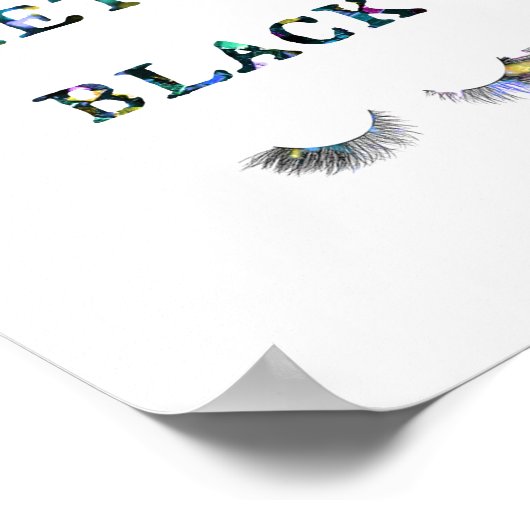 Draag iets zwarte poster (Hoek)