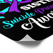 Draag Ik heb Paarse Blauwgroen voor mijn zusje zel Poster (Hoek)